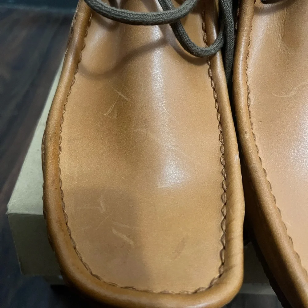 Clarks Unisex Spice Leather Boots - Picture 3 of 5